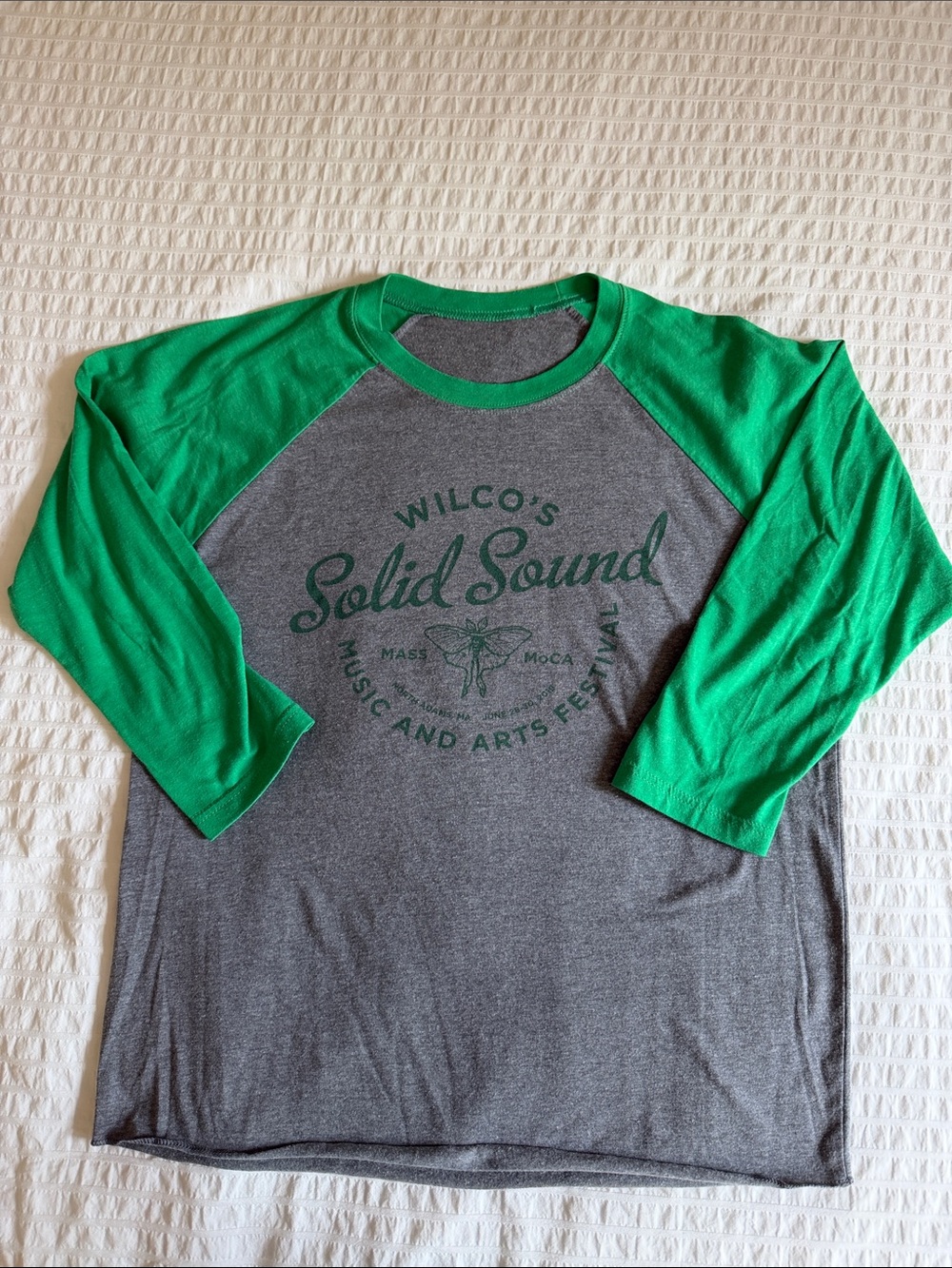 Wilco Solid Sound Baseball Jersey Mass MoCA Moth